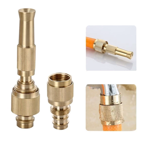 Periboia Hortum Tazyik Aparatı - 2 Fonksiyonlu  Sprey- Tazyik  Bahçe Araba Balkon Yıkama Püskürtücü Aparat - 2