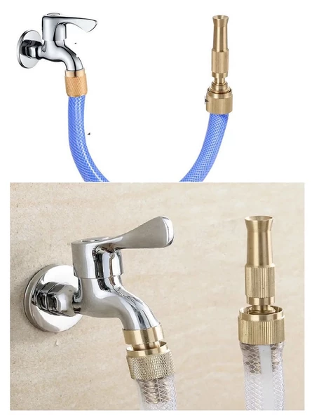 Periboia Hortum Tazyik Aparatı - 2 Fonksiyonlu  Sprey- Tazyik  Bahçe Araba Balkon Yıkama Püskürtücü Aparat - 4