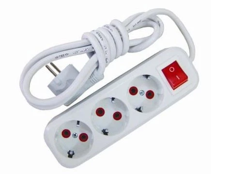 Periboia 3mt Kablolu Anahtarlı 3 lü Topraklı Grup Priz - 2