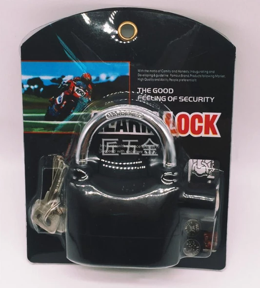 Periboia Alarmlı Asma Kilit 110 Desibel Ses - 3