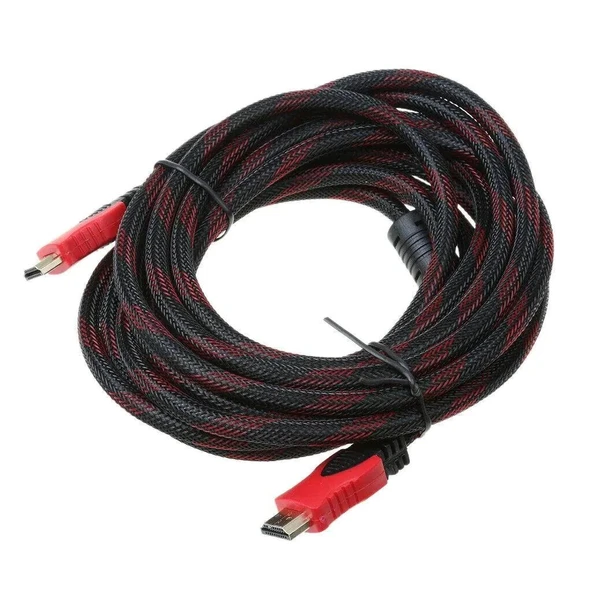 Periboia Altın Uçlu 3 Metre Hdmi Kablo Kablosu Örgülü Korumalı Full Hd - 4