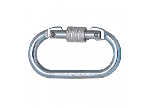 Periboia Otomatik Kilitli Oval Çelik Karabina CE Belgeli - 3