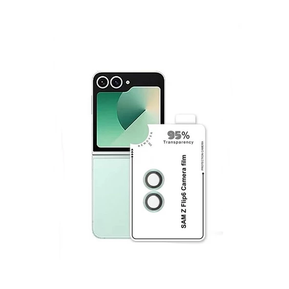 Gpack Samsung Galaxy Z Flip 6 Kamera Koruyucu Parmak İzi Bırakmayan Safir Cam CL11 - 3