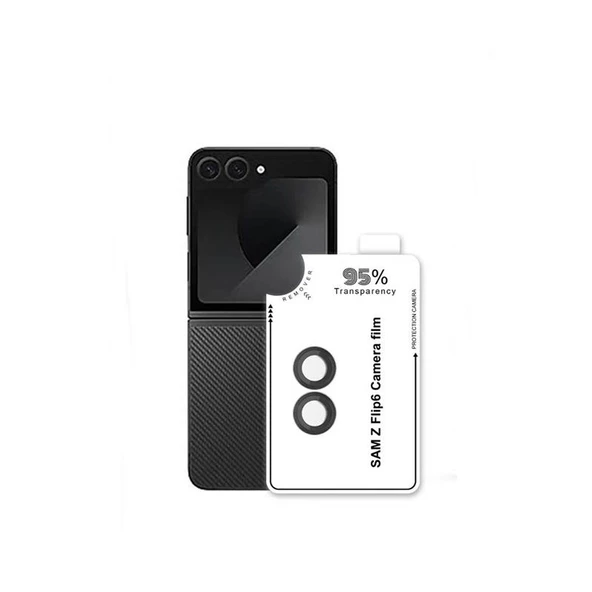 Gpack Samsung Galaxy Z Flip 6 Kamera Koruyucu Parmak İzi Bırakmayan Safir Cam CL11
