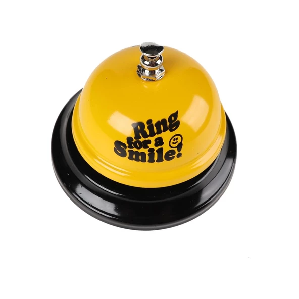 Periboia Resepsiyon Zili - Masa Zili Ring For a Smile Bell Boy Çanı - 4