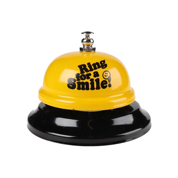 Periboia Resepsiyon Zili - Masa Zili Ring For a Smile Bell Boy Çanı - 3