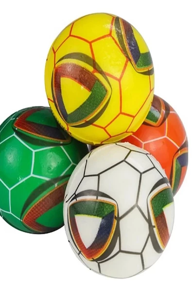 Periboia 6 Cm Renkli Stres Topu - Üçgen Figürlü