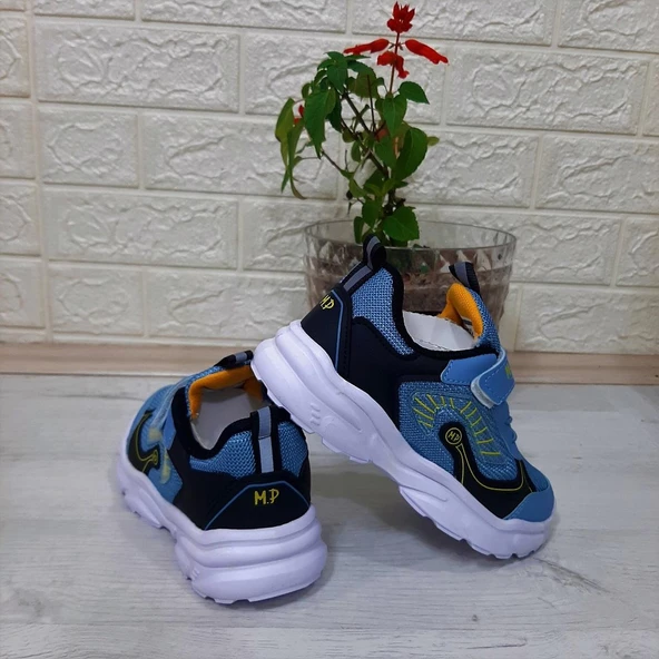 M.P. One 3222 Mavi Cırtlı Hafif  Erkek Çocuk Spor Ayakkabı - 2