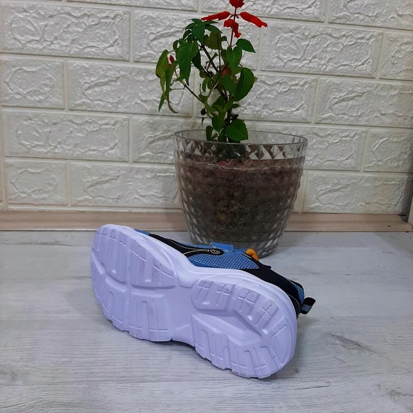 M.P. One 3222 Mavi Cırtlı Hafif  Erkek Çocuk Spor Ayakkabı - 5
