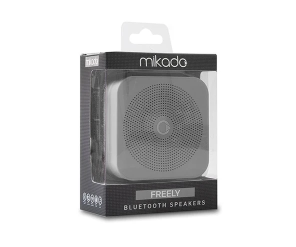 Mikado FREELY Gri BT 4.1V 3W 80dB Bluetooth Speaker - 2