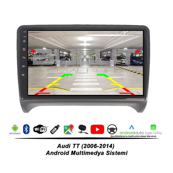 Audi TT Android Multimedya Sistemi (2006-2014) 2 GB Ram 32 GB Hafıza 8 Çekirdek İphone CarPlay Android Auto Navigatör - Resim 6