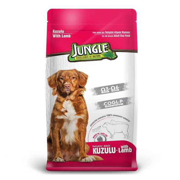 JUNGLE 15KG KUZU ETLİ YETİŞKİN KÖPEK MAMASI