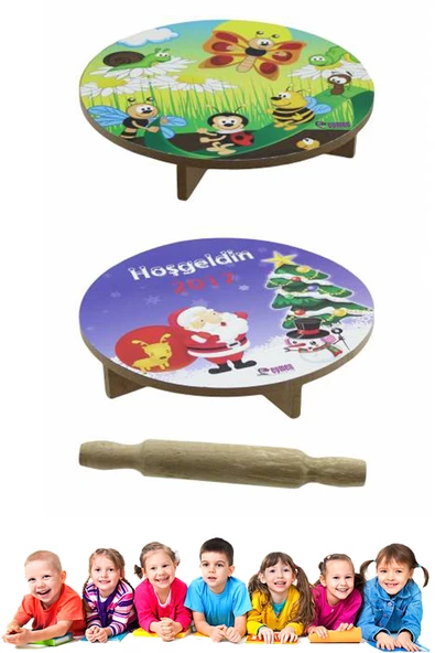 Periboia Oyun Hamuru Hediyeli  Mini Sofra Seti- 18 cm - 2