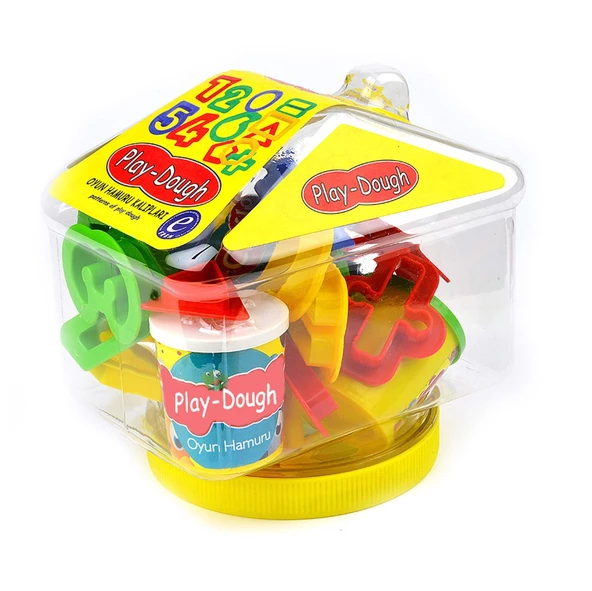 Periboia Rakam ve Geometrik Şekil Kalıplı Buğday Unu Oyun Hamuru Seti - 5