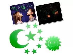 Periboia Fosforlu Yapışkan Duvar Süsleri - 4