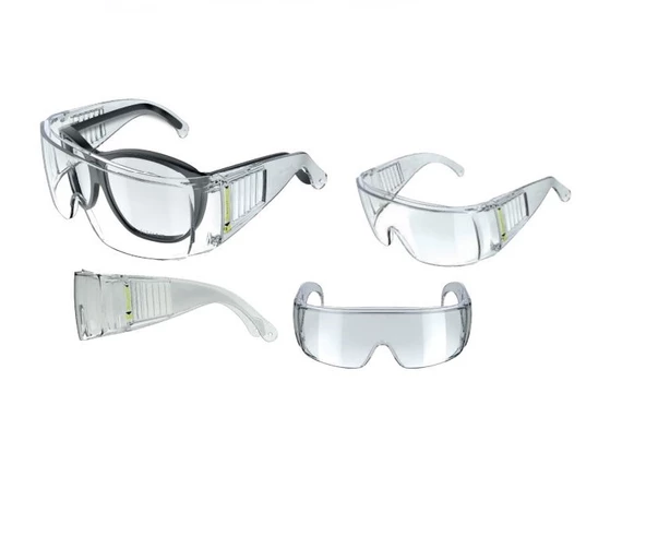Periboia Gözlük Üstü Antifog Buğulanmaz Laboratuvar Şeffaf İş güvenlik Gözlüğü CE - 5