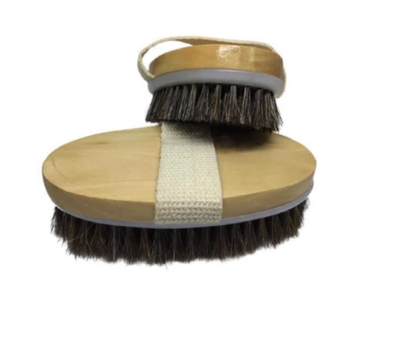 Periboia Doğal At Kılı Fırça - Masaj Ve Selülit Fırçası - 4