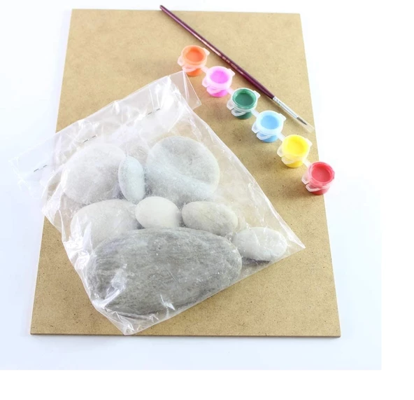 Periboia Taş Boyama El Beceri Seti Taş - Boya - Fırça Seti-El Sanatı - 4