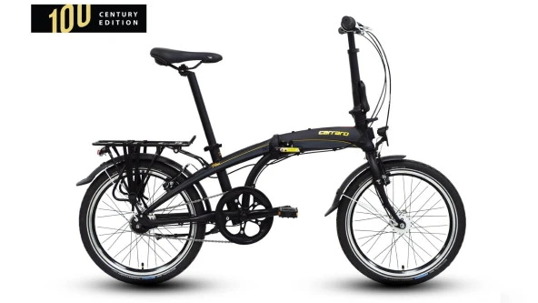 Carraro Flexi CE V Fren 20"Jant 7 Vites 32 Kadro Katlanır Bisiklet Mat Siyah Antrasit Altın - 2