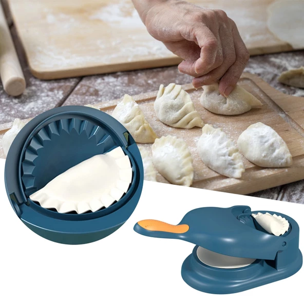 Periboia Çift Traflı Pratik Hamur Açıcı Mantı Börek Poğaça Hamur Açma Aparatı Ravioli Mantı Makinesi - 5