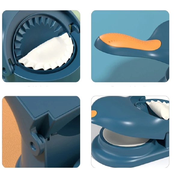 Periboia Çift Traflı Pratik Hamur Açıcı Mantı Börek Poğaça Hamur Açma Aparatı Ravioli Mantı Makinesi - 2