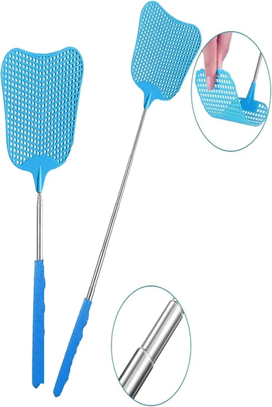 Periboia Teleskobik Uzayan Sinek Arı Yakalama Aparatı – Sinek Raketi - Resim 3