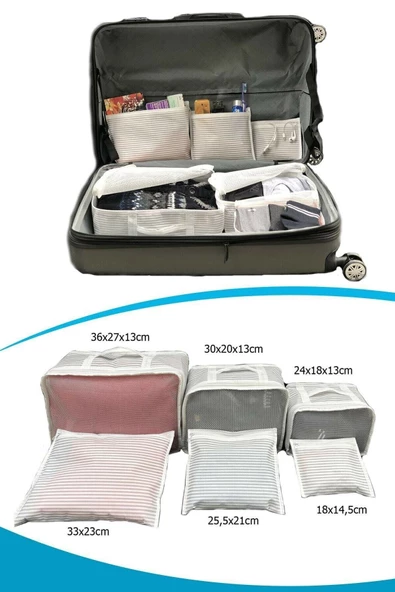 Periboia Anne Bebek Hastane Çantası Düzenleyici Organizer 6 Parça - 3