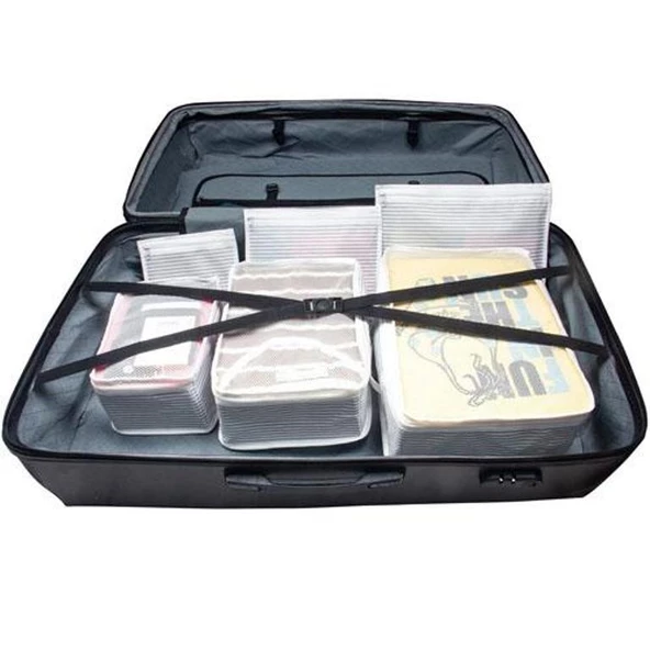 Periboia Bavul İçi Düzenleyici Valiz  Organizer 6 lı Set - Çizgili - 2