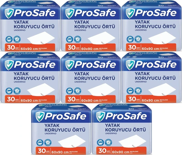 Prosafe Hasta Alt Açma Yatak Koruyucu Örtü 60*90CM 240 Adet (8PK*30)