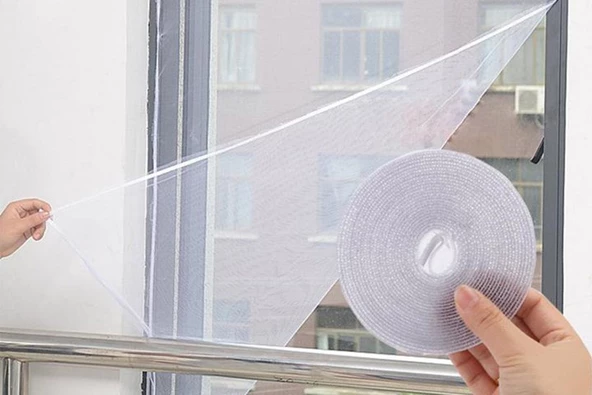 Periboia Pencere Cam Sinekliği-Beyaz ( 100 cm x 150 cm. ) - 4