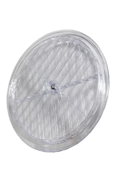 Periboia Yuvarlak Şeffaf Doğalgaz Havalandırma Cam Menfez Kapağı Çap 18 Cm - 3