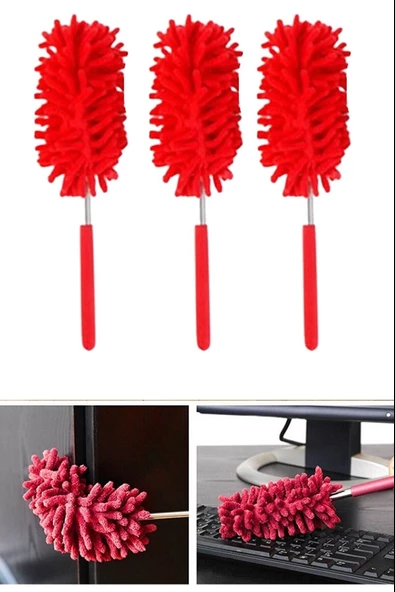 Periboia 2 li Set Mikrofiber Teleskobik Toz Alma -Antistatik Toz Püskülü Duster - Resim 5