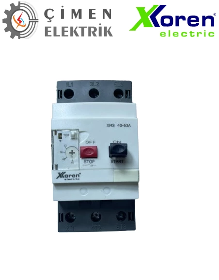 XKOREN 40-63A 50kA 400V 30kW Motor Koruma Şalteri XMS80K-40-63