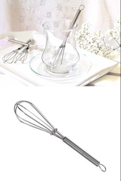 Periboia 6 lı Çay Kaşığı - Yaylı Çırpıcı Şeklinde Karıştırıcı - 3