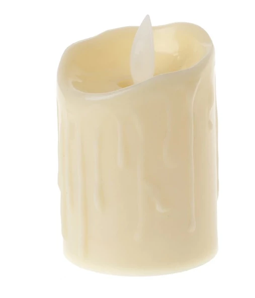 Periboia Alevli Led Mum Hareketli Alev Görünümlü Dekoratif Mum - 7Cm - Resim 5