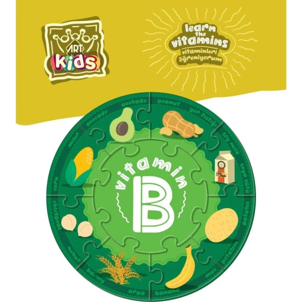Art Puzzle Vitaminleri Öğreniyorum 5833 - 3
