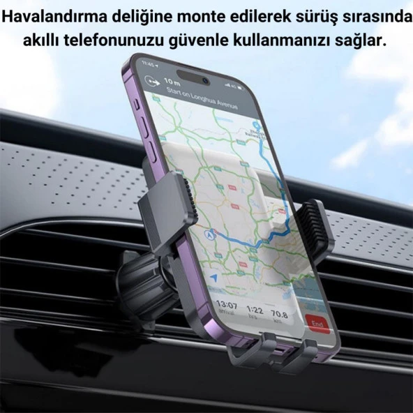 Coofbe Güçlü Magsafe 360° Dönebilen Yapışkanlı Araç İçi Telefon Tutucu Masaüstü Telefon Standı Tutucu - 2