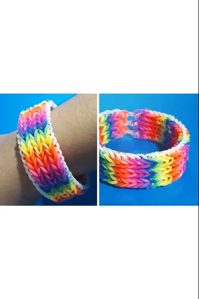 Periboia 4 Lü Yedek Poşet Bileklik  Takı Yapma Seti ve Örgü yapma seti Loom - 3