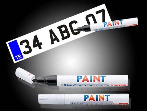 Periboia Plaka Yazı Kalemi (Siyah)