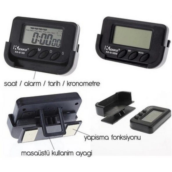 Periboia Araç İçi Dijital Saat