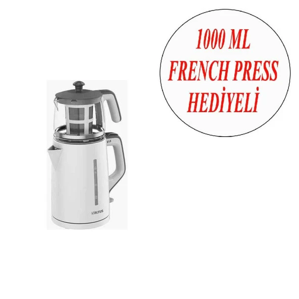 Altabi Çay Makinesi Ve Kahve Demleme French Press 1000 ML