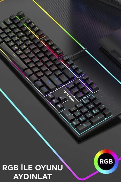 Torima TK-05 Kablolu Rgb Işıklı Gaming Klavye Siyah - 3