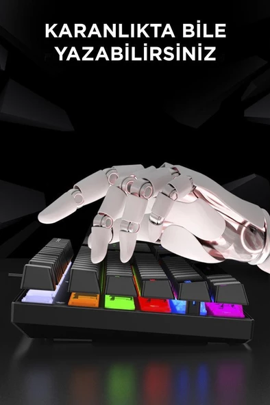 Torima TK-05 Kablolu Rgb Işıklı Gaming Klavye Siyah - 4