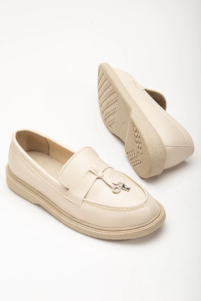 Luigi Bej Cilt Kadın Ortopedik Babet - 2