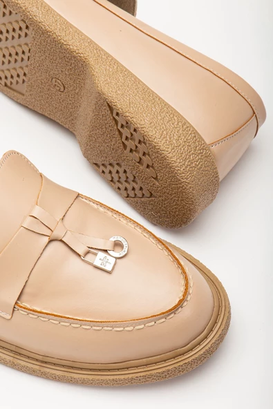 Luigi Nude Cilt Kadın Ortopedik Babet - 3