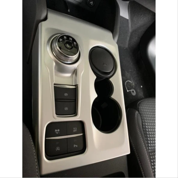 FOCUS IÇIN UYUMLU 2019+ VITES KONSOL KAPLAMA SILVER(ABS) - Resim 5