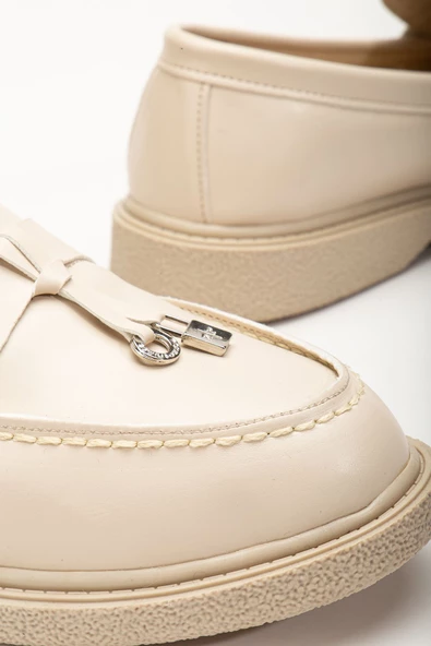 Luigi Bej Cilt Kadın Ortopedik Babet - 3