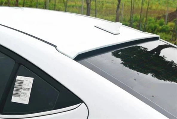 ELANTRA 2016-2019 IÇIN UYUMLU CAM ÜSTÜ SPOILER - PIANO BLACK - Resim 3