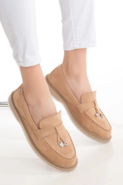 Luigi Nude Süet Kadın Ortopedik Babet - 2