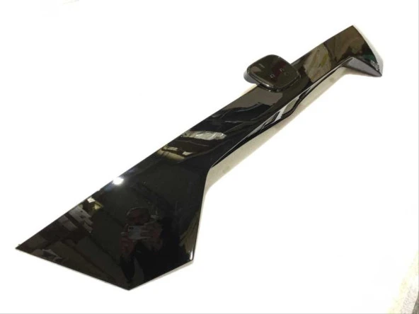 CIVIC FC5 2016-2021 IÇIN UYUMLU BAGAJ KAPAGI PLAKA ÜST KAPLAMASI PIANO BLACK - Resim 2